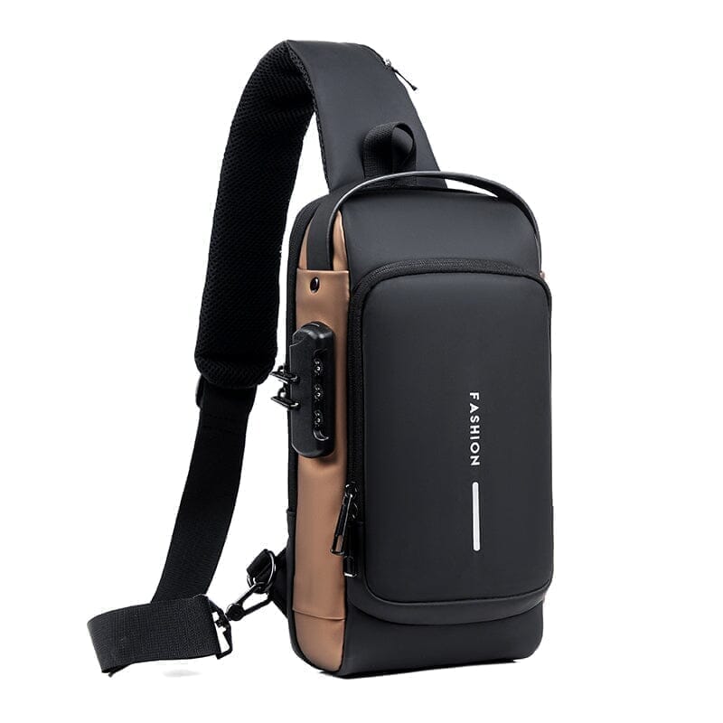 Anti-Theft Backpack with Senha USB Slim Bag 